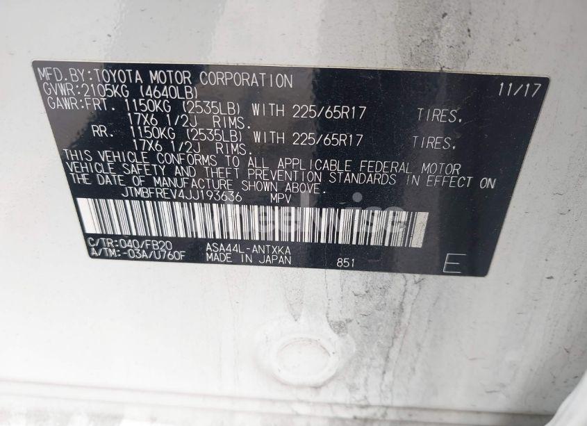 Photo 9 of 2018 Toyota Rav4 LE (VIN JTMBFREV4JJ193636)