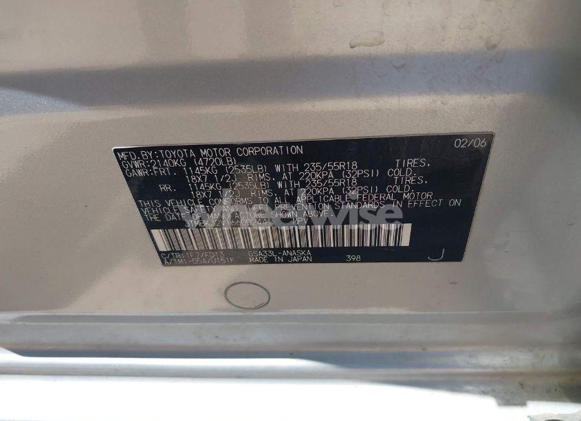 Photo 9 of 2006 Toyota Rav4 SPORT V6 (VIN JTMBK32V166002441)