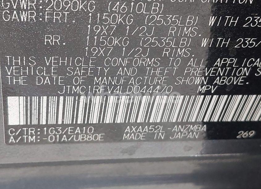 Photo 9 of 2020 Toyota Rav4 XLE PREMIUM (VIN JTMC1RFV4LD044470)