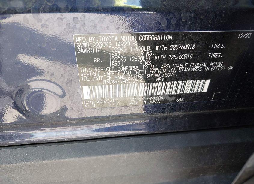 Photo 9 of 2024 Toyota Rav4 HYBRID LIMITED (VIN JTMD6RFV9RD128301)