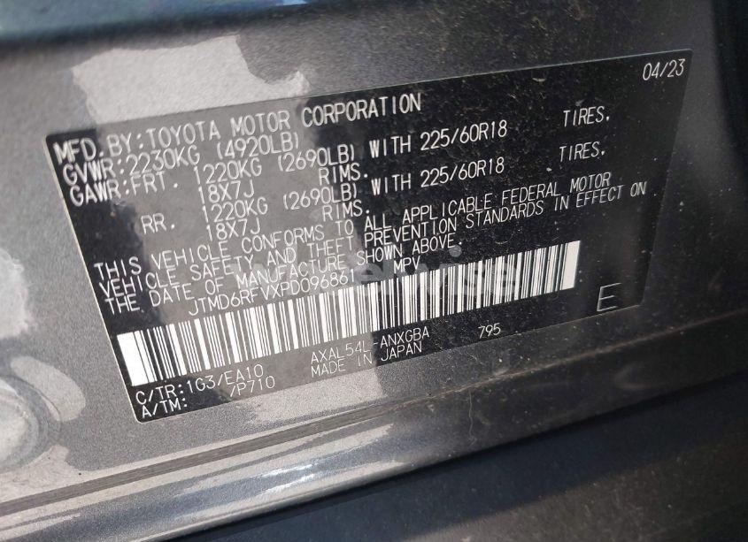 Photo 9 of 2023 Toyota Rav4 HYBRID LIMITED (VIN JTMD6RFVXPD096861)