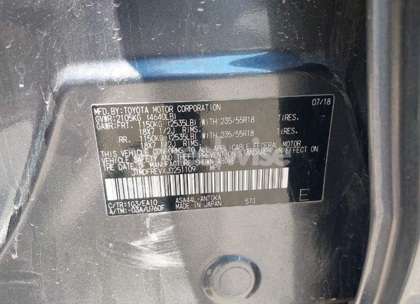 Photo 9 of 2018 Toyota Rav4 LIMITED (VIN JTMDFREVXJD251109)