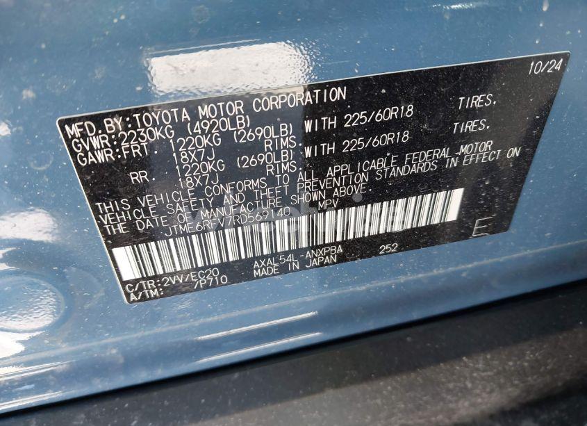 Photo 9 of 2024 Toyota Rav4 HYBRID XSE (VIN JTME6RFV7RD569140)