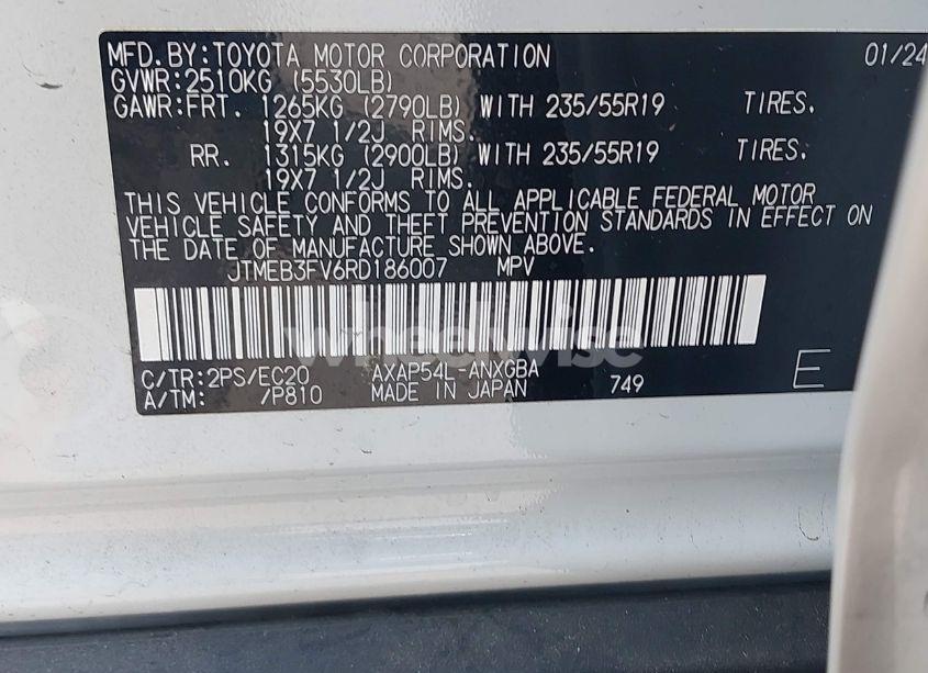 Photo 9 of 2024 Toyota Rav4 PRIME XSE (VIN JTMEB3FV6RD186007)