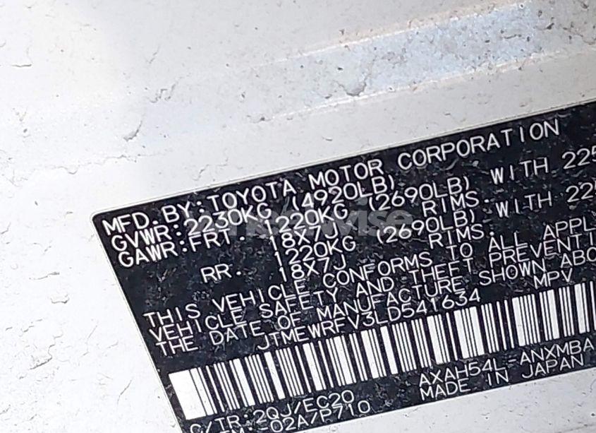 Photo 9 of 2020 Toyota Rav4 HYBRID XSE (VIN JTMEWRFV3LD541634)