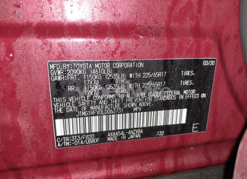 Photo 9 of 2020 Toyota Rav4 LE (VIN JTMG1RFV0LD063731)