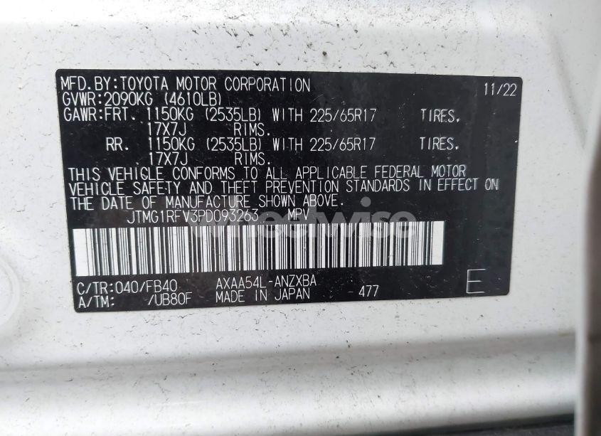 Photo 9 of 2023 Toyota Rav4 LE (VIN JTMG1RFV3PD093263)