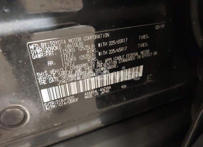 Photo 9 of 2019 Toyota Rav4 LE (VIN JTMG1RFV4KJ011244)