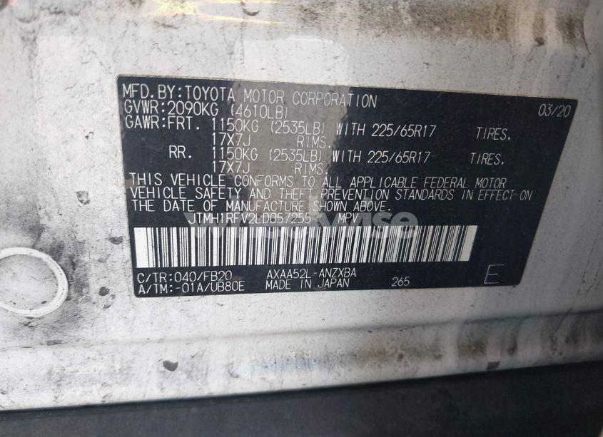 Photo 9 of 2020 Toyota Rav4 LE (VIN JTMH1RFV2LD057255)