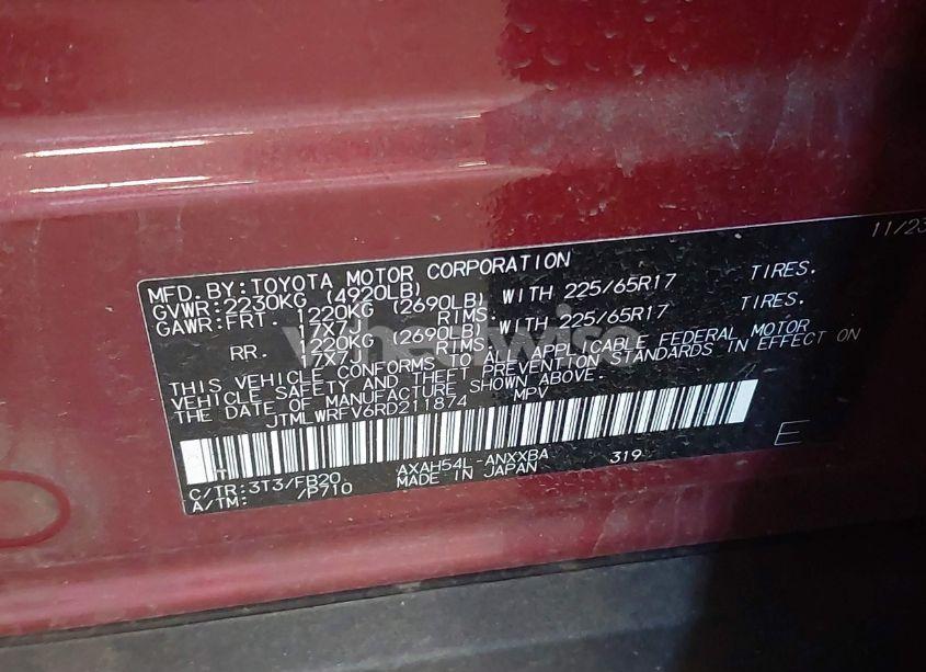 Photo 9 of 2024 Toyota Rav4 HYBRID LE (VIN JTMLWRFV6RD211874)