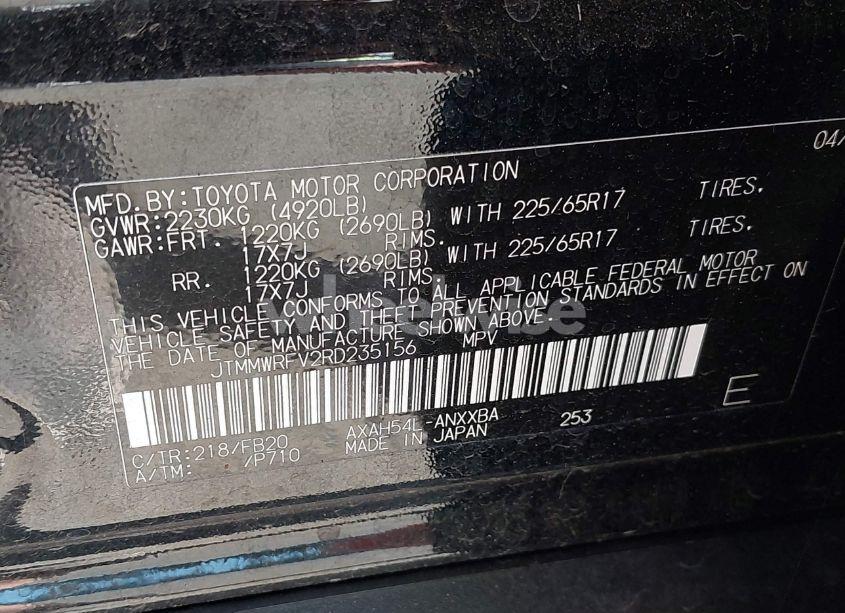 Photo 9 of 2024 Toyota Rav4 HYBRID LE (VIN JTMMWRFV2RD235156)