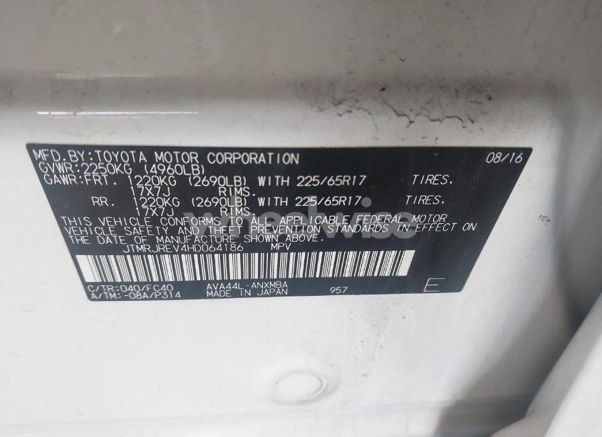 Photo 9 of 2017 Toyota Rav4 HYBRID XLE (VIN JTMRJREV4HD064186)