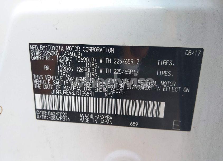 Photo 9 of 2018 Toyota Rav4 HYBRID XLE (VIN JTMRJREV8JD155841)