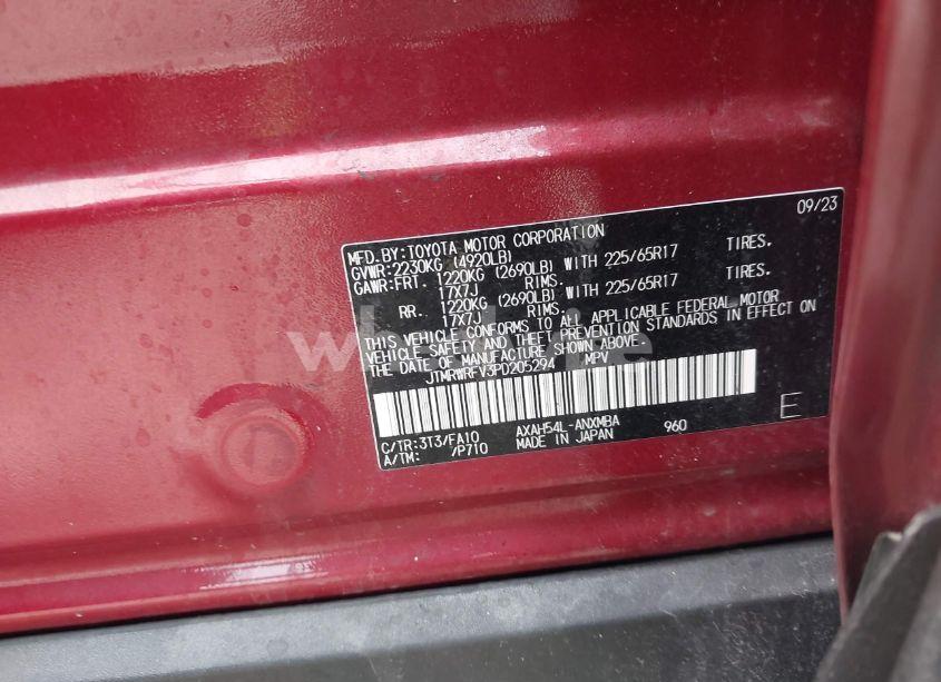 Photo 9 of 2023 Toyota Rav4 HYBRID XLE (VIN JTMRWRFV3PD205294)