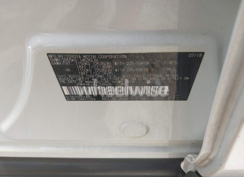 Photo 9 of 2018 Toyota Rav4 LIMITED (VIN JTMYFREV4JJ749695)