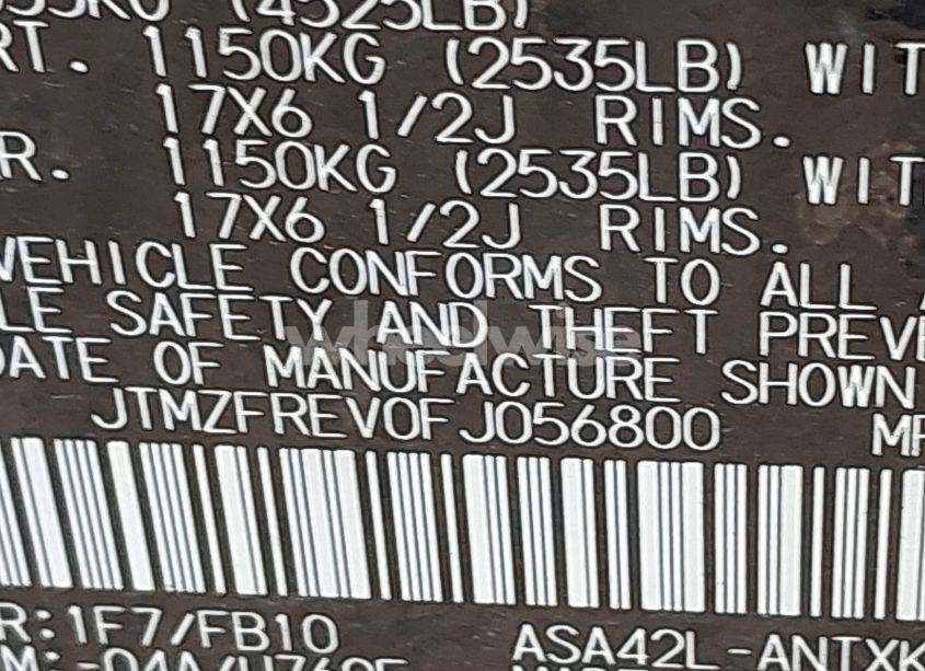 Photo 9 of 2015 Toyota Rav4 LE (VIN JTMZFREV0FJ056800)