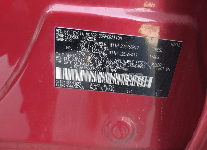 Photo 9 of 2016 Toyota Rav4 LE (VIN JTMZFREV6GJ060531)