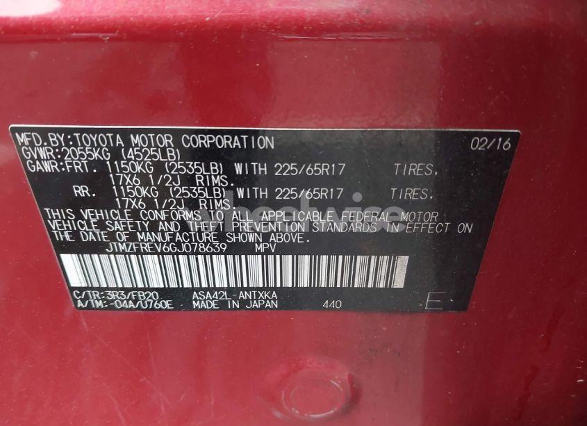 Photo 9 of 2016 Toyota Rav4 LE (VIN JTMZFREV6GJ078639)