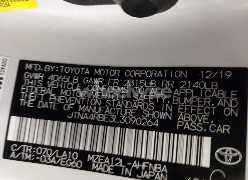 Photo 9 of 2020 Toyota Corolla XSE (VIN JTNA4RBE3L3090264)