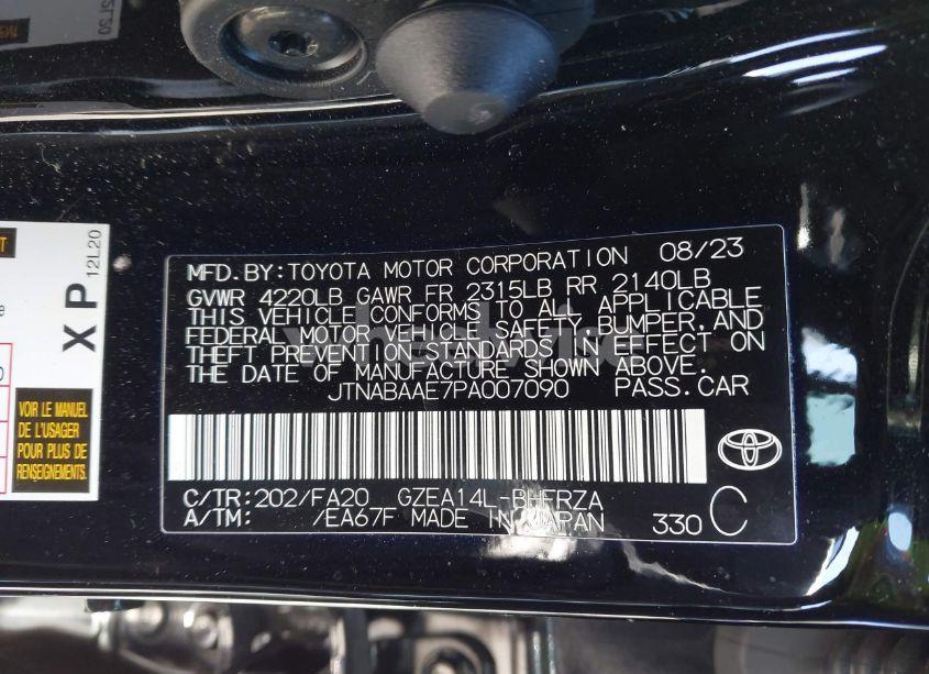 Photo 9 of 2023 Toyota Gr COROLLA CORE (VIN JTNABAAE7PA007090)