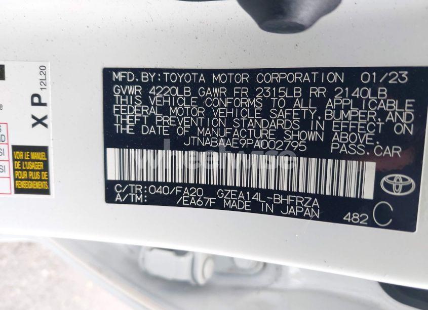 Photo 9 of 2023 Toyota Gr COROLLA CORE (VIN JTNABAAE9PA002795)