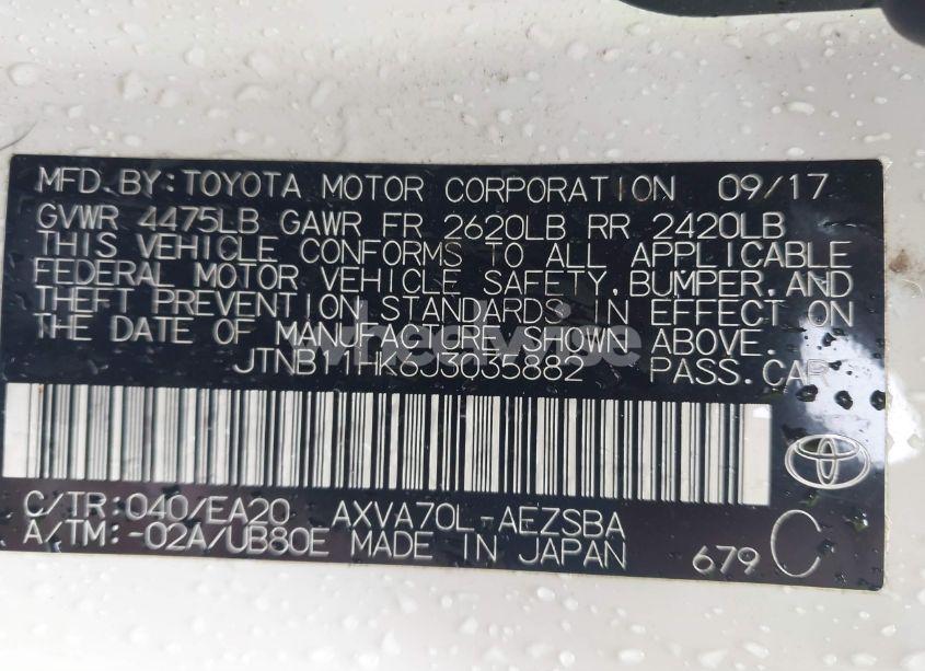 Photo 9 of 2018 Toyota Camry SE (VIN JTNB11HK6J3035882)