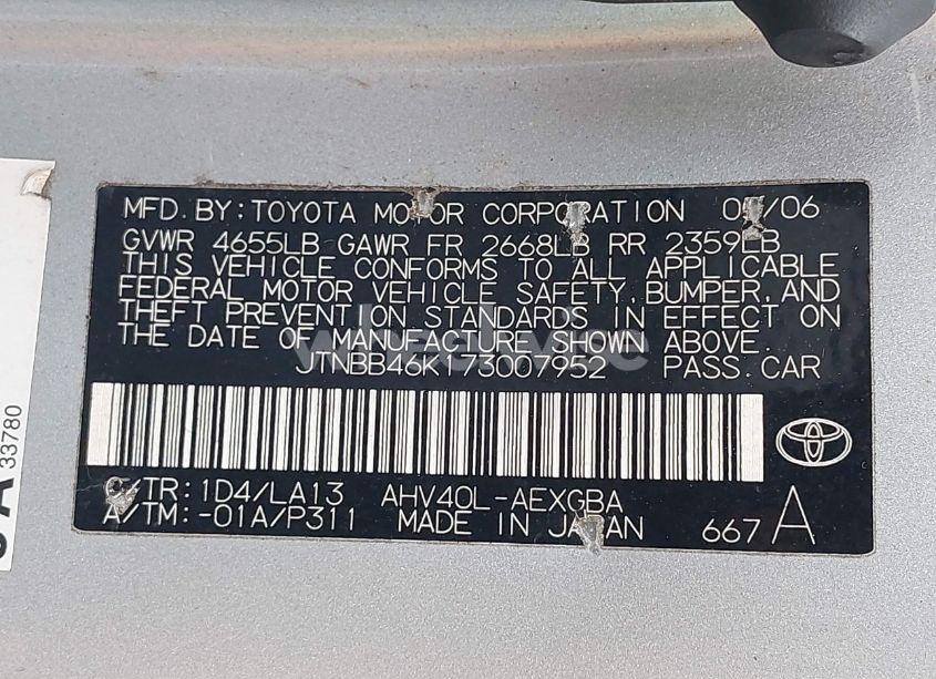Photo 9 of 2007 Toyota Camry HYBRID (VIN JTNBB46K173007952)