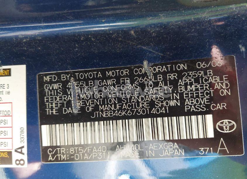 Photo 9 of 2007 Toyota Camry HYBRID (VIN JTNBB46K673014041)