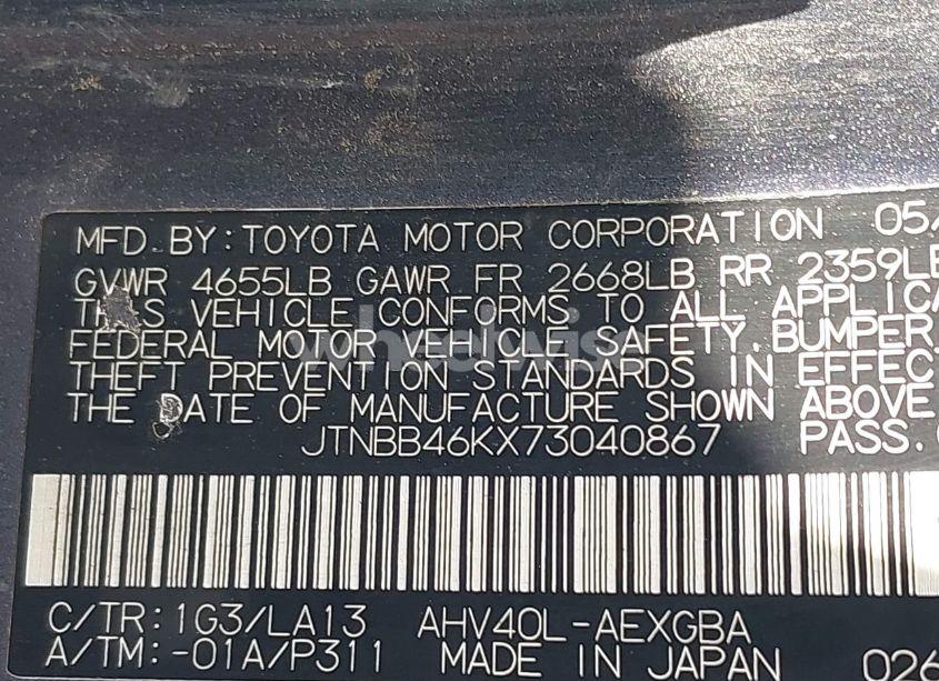 Photo 9 of 2007 Toyota Camry HYBRID (VIN JTNBB46KX73040867)