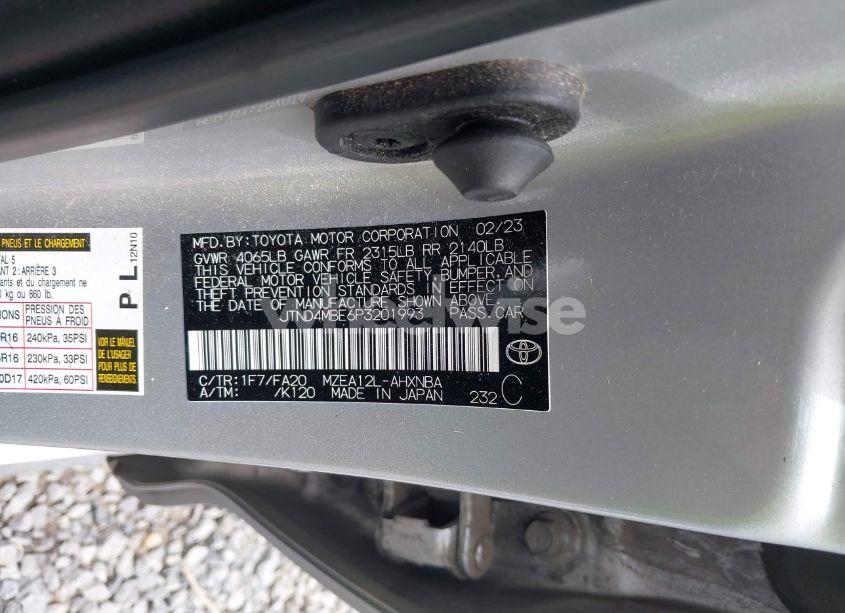 Photo 9 of 2023 Toyota Corolla SE (VIN JTND4MBE6P3201993)