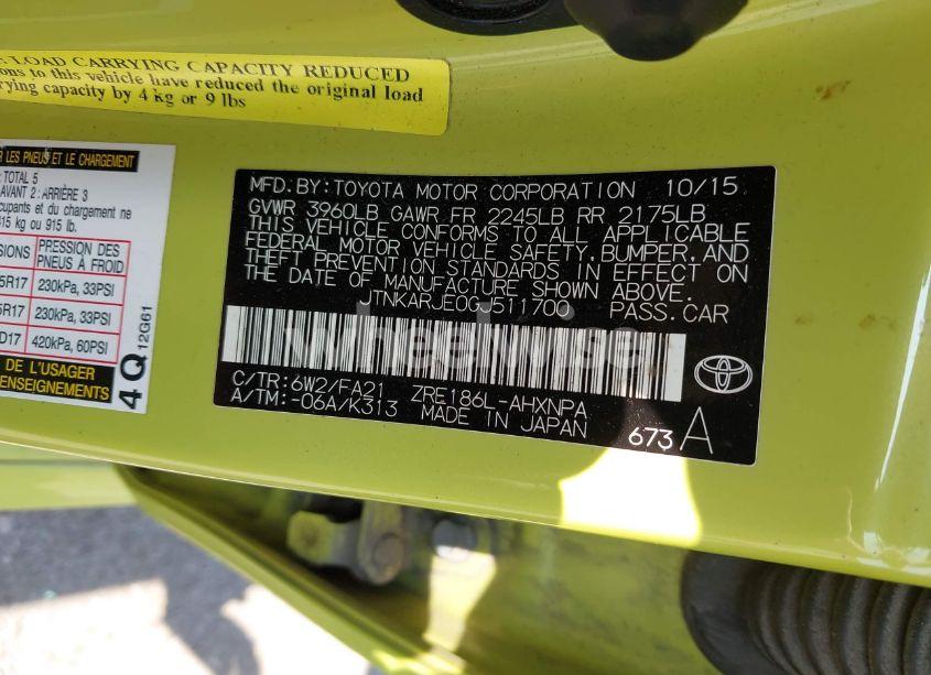 Photo 9 of 2016 Scion Im N/A (VIN JTNKARJE0GJ511700)