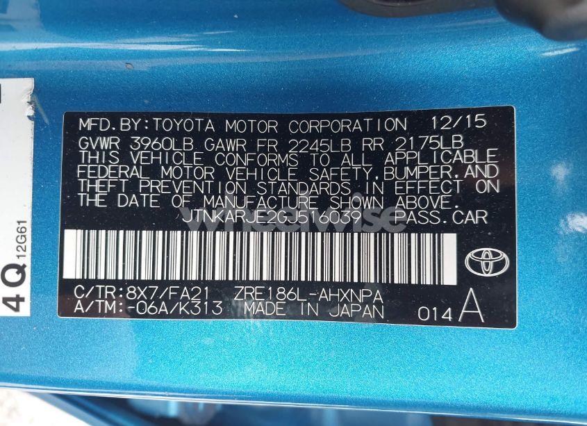 Photo 9 of 2016 Scion Im N/A (VIN JTNKARJE2GJ516039)