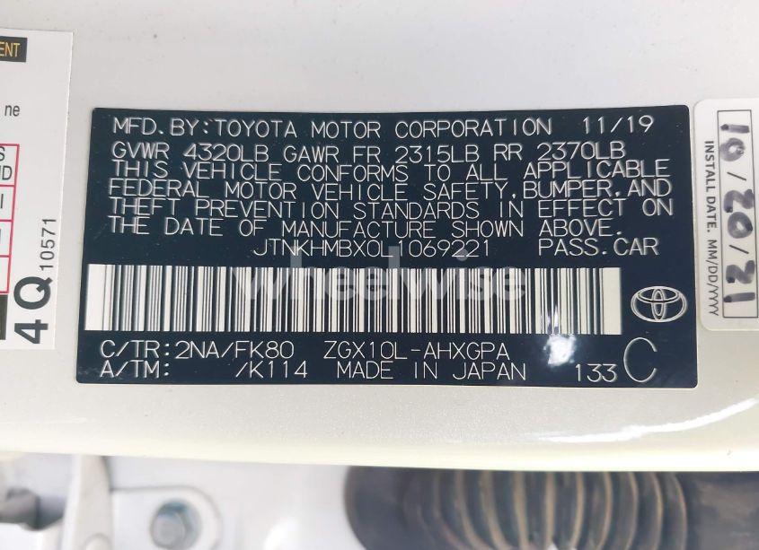 Photo 9 of 2020 Toyota C-hr XLE (VIN JTNKHMBX0L1069221)