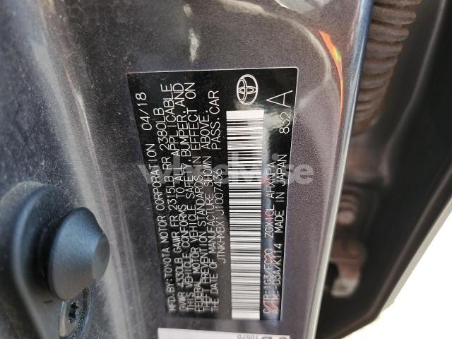 Photo 5 of 2018 TOYOTA C-HR XLE (VIN JTNKHMBX1J1007436)