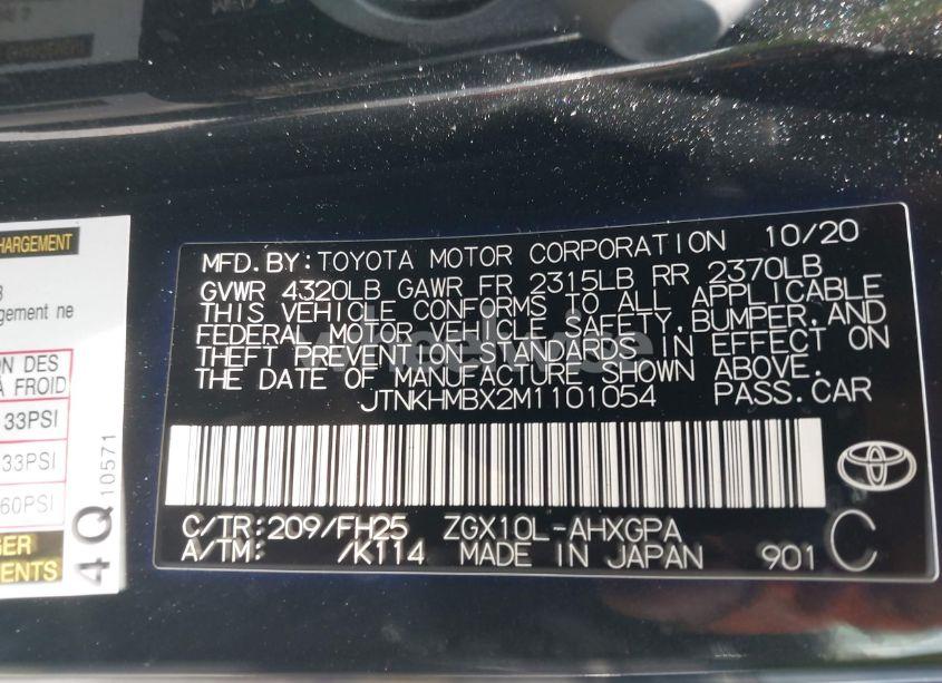 Photo 9 of 2021 Toyota C-hr NIGHTSHADE EDITION (VIN JTNKHMBX2M1101054)