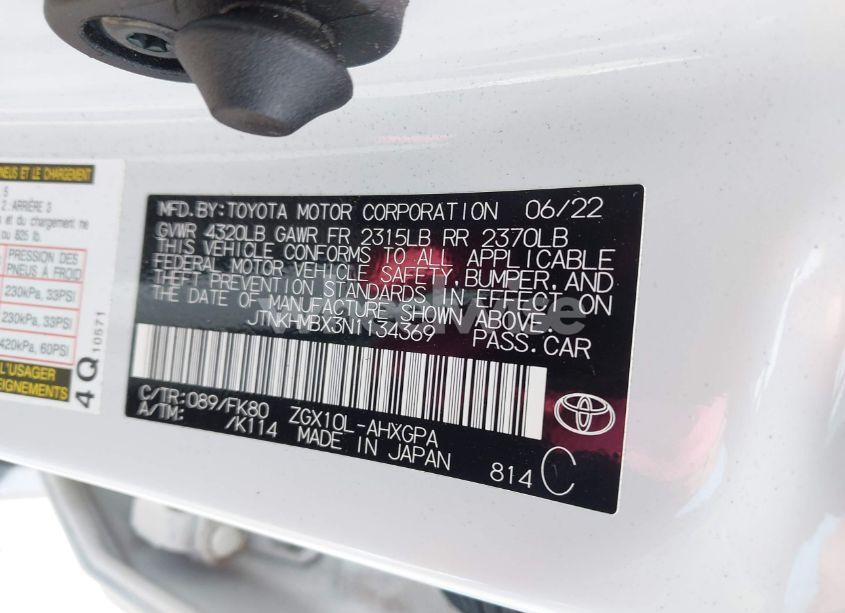 Photo 9 of 2022 Toyota C-hr XLE (VIN JTNKHMBX3N1134369)