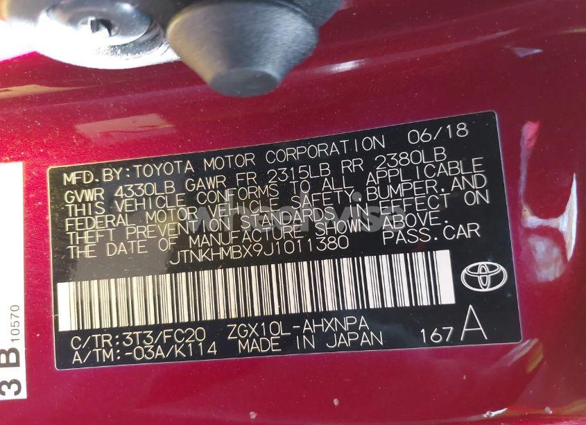 Photo 9 of 2018 Toyota C-hr XLE (VIN JTNKHMBX9J1011380)