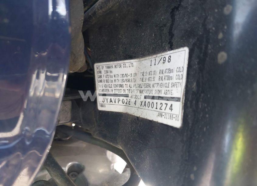 Photo 10 of 1999 Yamaha Xv1600 AL (VIN JYAVP02E4XA001274)