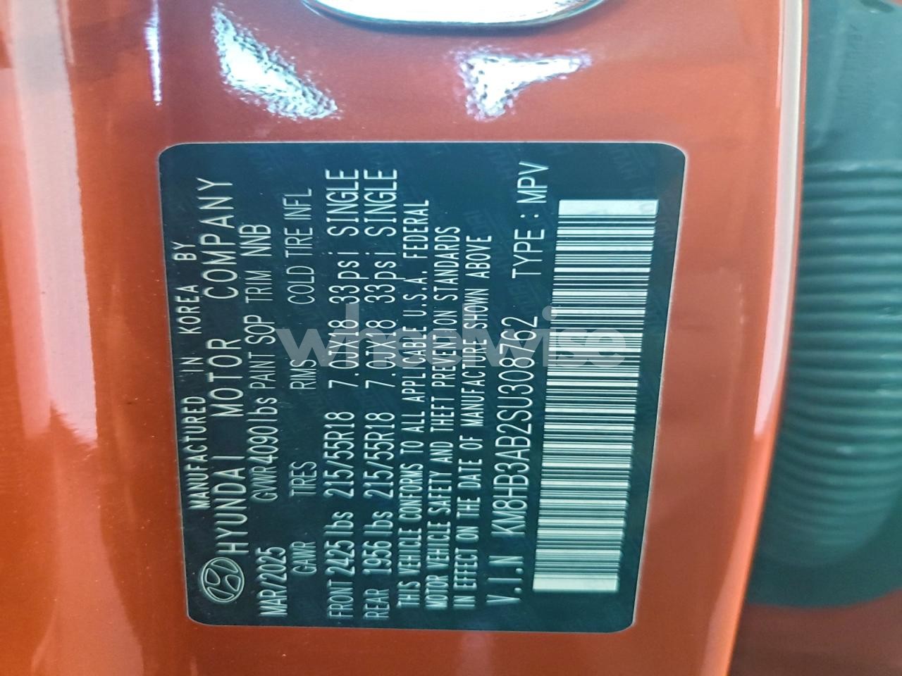 Photo 14 of 2025 HYUNDAI KONA SEL (VIN KL1SF48WJAW073408)