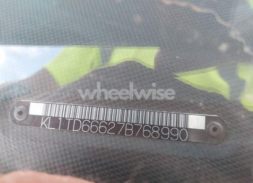 Photo 9 of 2007 Chevrolet Aveo 5 LS (VIN KL1TD66627B768990)