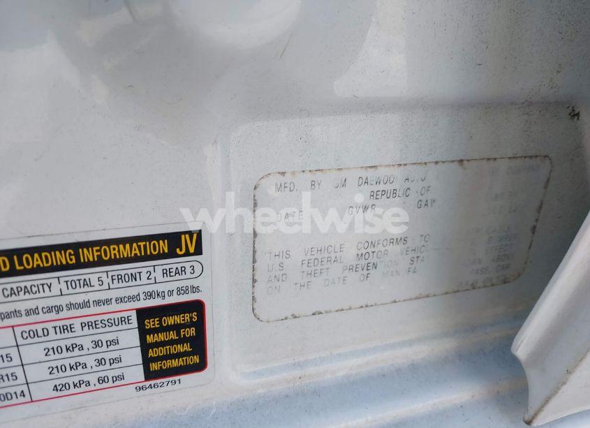 Photo 9 of 2006 Chevrolet Aveo LS (VIN KL1TD66666B532387)