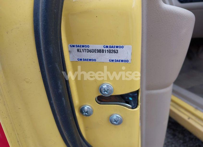 Photo 9 of 2011 Chevrolet Aveo 1LT (VIN KL1TD6DE9BB110263)