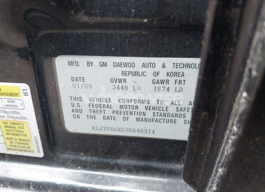 Photo 9 of 2009 Pontiac G3 (VIN KL2TD66E29B646314)