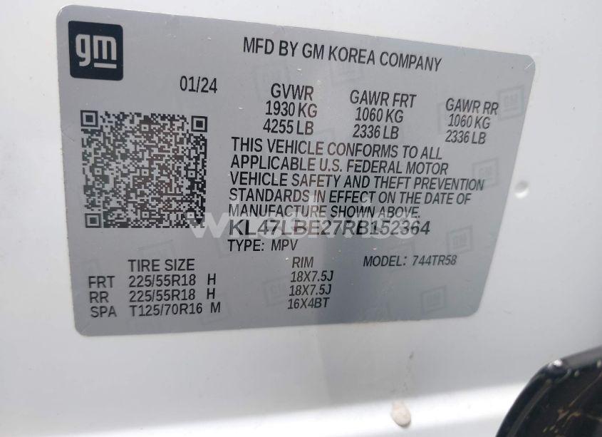 Photo 9 of 2024 Buick Envista SPORT TOURING FWD (VIN KL47LBE27RB152364)