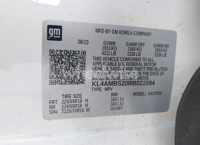 Photo 9 of 2024 Buick Encore GX PREFERRED FWD (VIN KL4AMBS20RB022594)