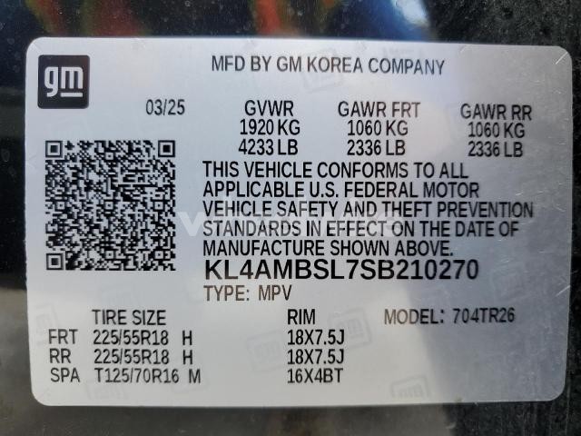 2025 BUICK ENCORE GX PREFERRED N/A (VIN KL4AMBSL7SB210270) main photo