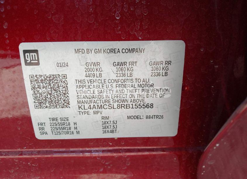 Photo 9 of 2024 Buick Encore GX PREFERRED AWD (VIN KL4AMCSL8RB155568)