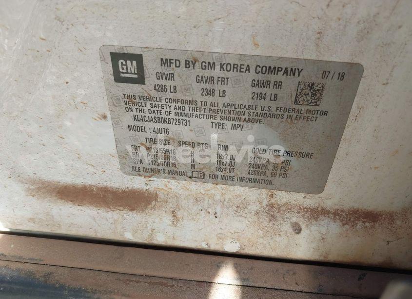 Photo 9 of 2019 Buick Encore FWD PREFERRED (VIN KL4CJASB0KB729731)