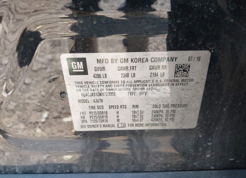 Photo 9 of 2019 Buick Encore FWD PREFERRED (VIN KL4CJASB3KB723356)