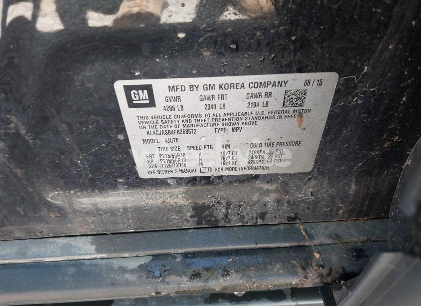 Photo 9 of 2015 Buick Encore (VIN KL4CJASB4FB268572)